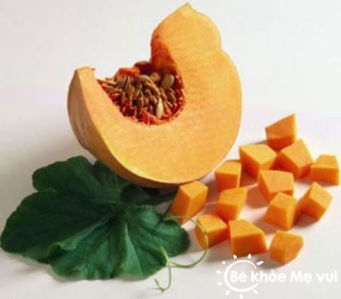 Bí đỏ, thực phẩm tuyệt vời cho bé 